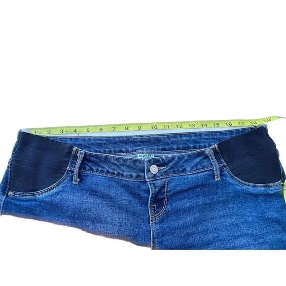 Women’s Old Navy Maternity Dark Wash Denim Shorts•SZ 12 Preowned Good Condition - Picture 8 of 8